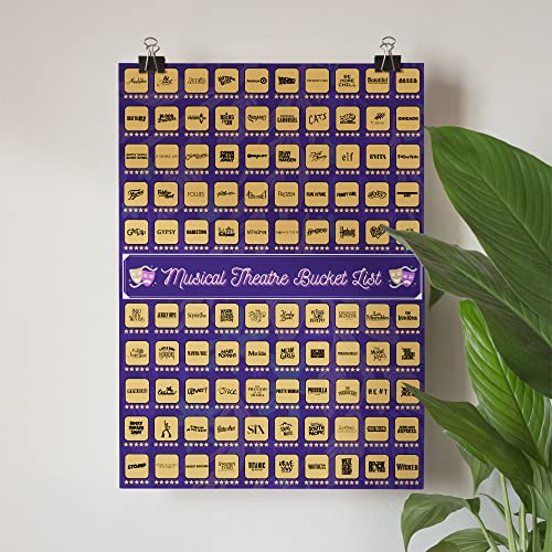 Musical Theater Scratch Off Poster 23"x17" G322