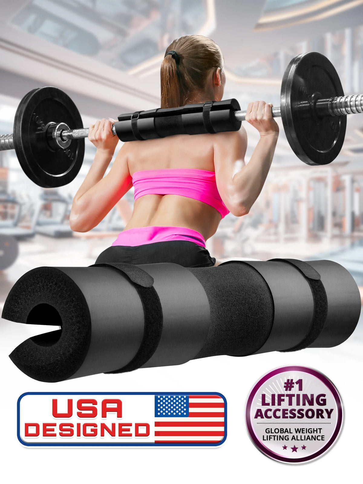 Black Foam Barbell Pad M30867