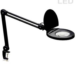 LED Magnifier with Bracket Black Z2207