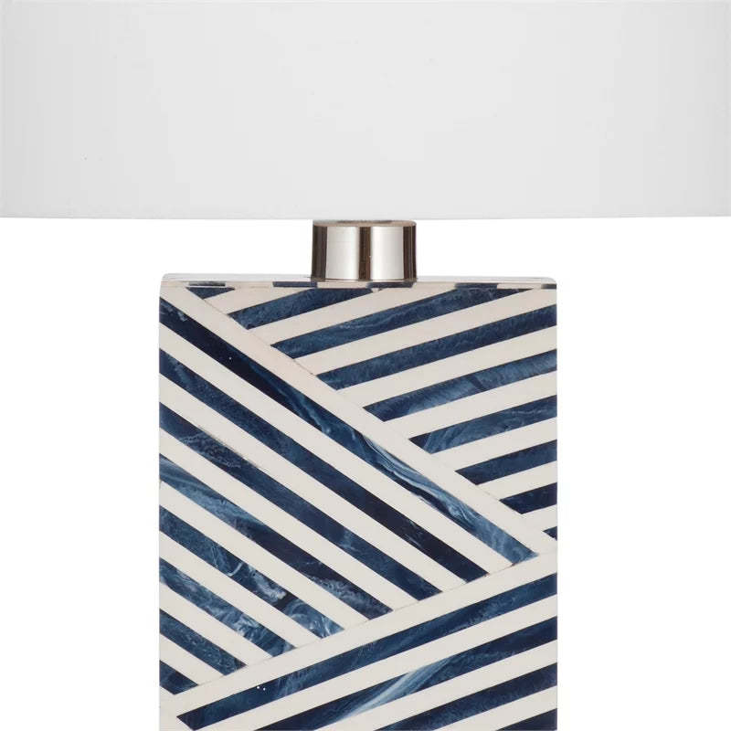 Black and White Bone and Resin Table Lamp I258543