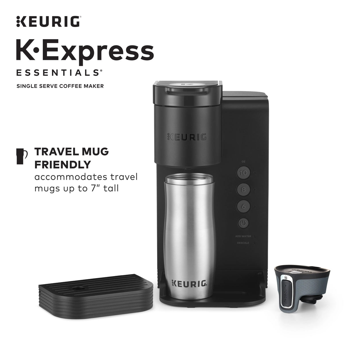 Black Single Serve K-Cup Pod Coffee Maker D6590