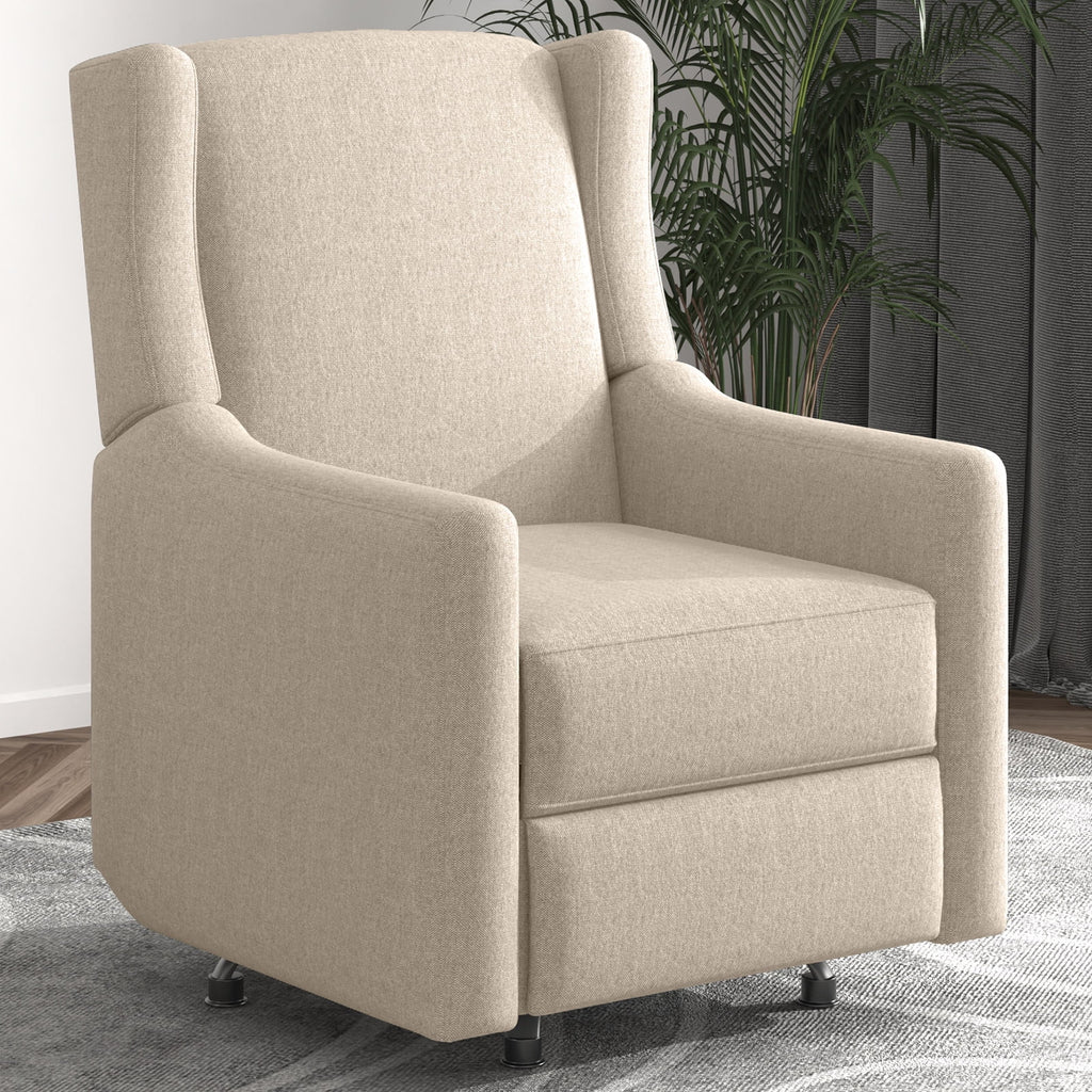Beige Linen Swivel Rocking Chair R82924