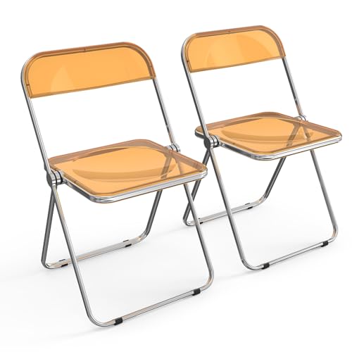 Clear Acrylic Folding Chairs 2 Pack T713