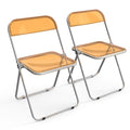 Clear Acrylic Folding Chairs 2 Pack T713