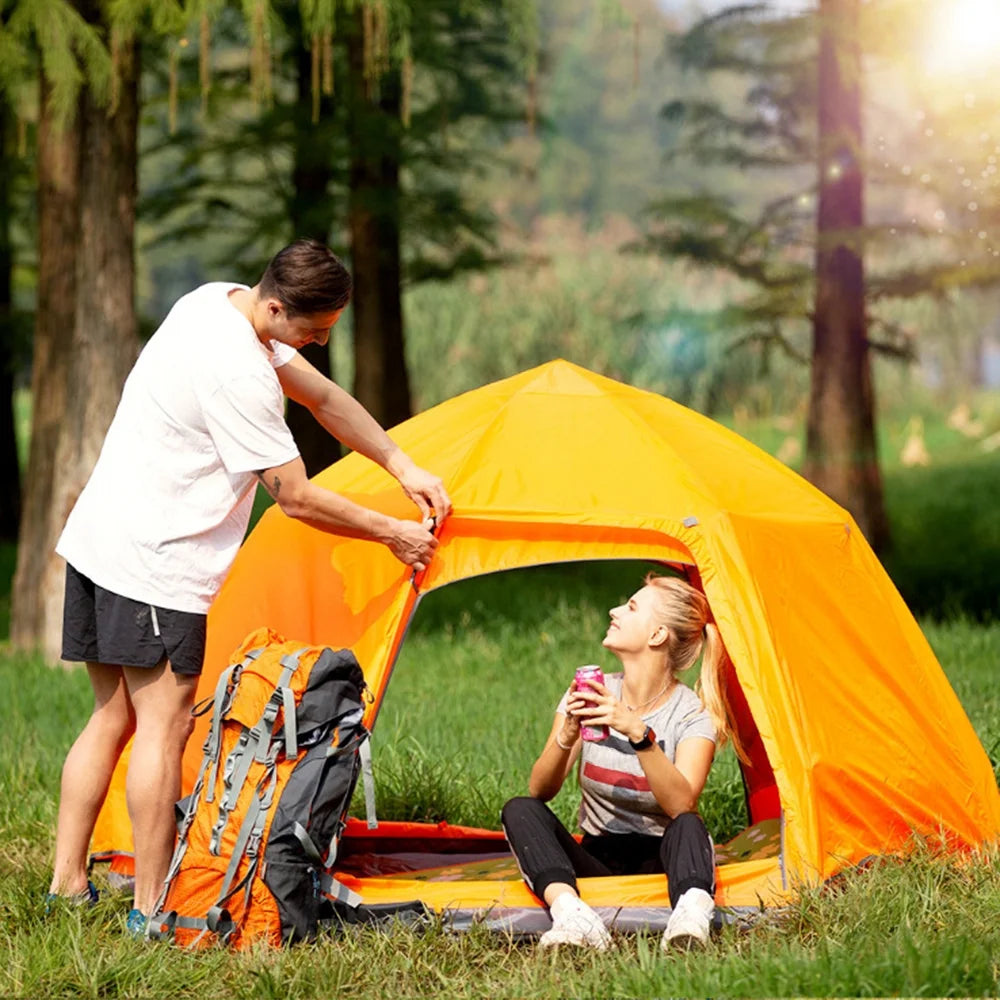 Two Layer Waterproof Dome Tent for 5 8 People Q3058