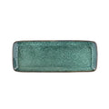 Stoneware Dish 14x38 cm Black, Green A338603