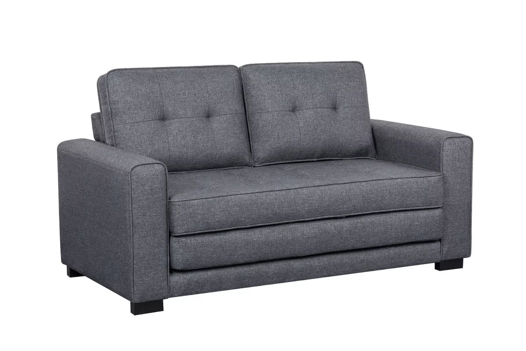 Dark Gray Convertible Sleeper Loveseat G52987