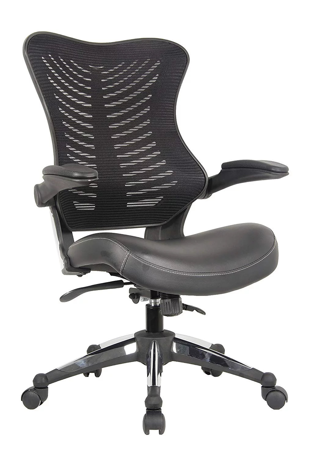Black Fabric Stackable Guest Chair U7048
