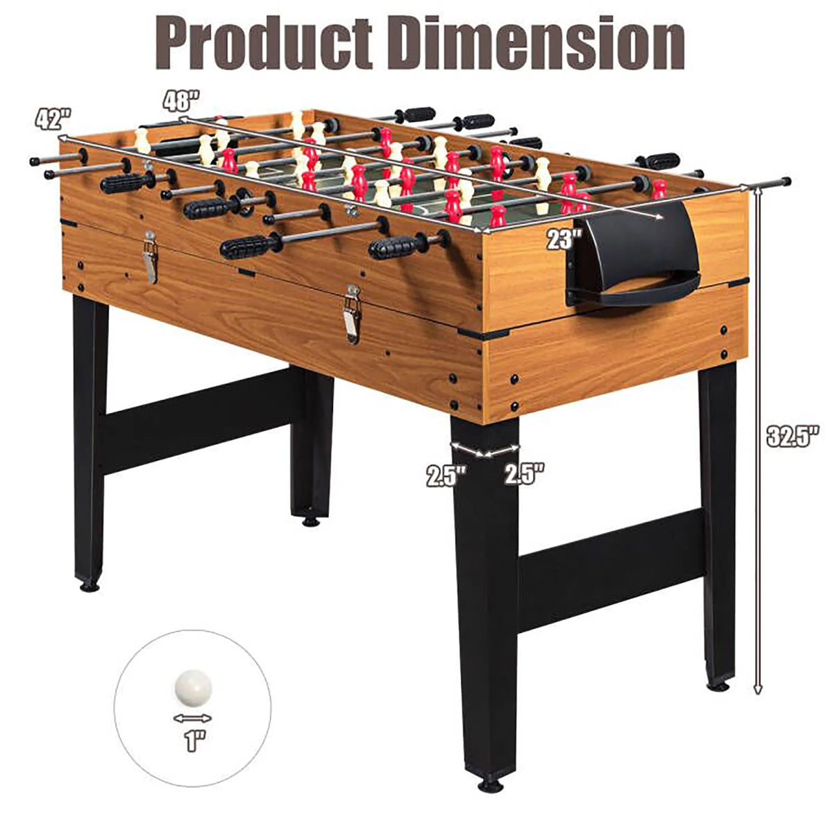 48'' 3-In-1 Multi Combo Game Table C52692