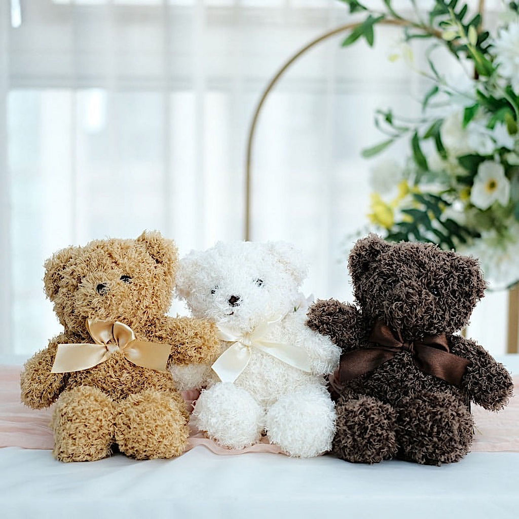 3 Assorted 7" Teddy Bears Plush Stuffed Toys R387507