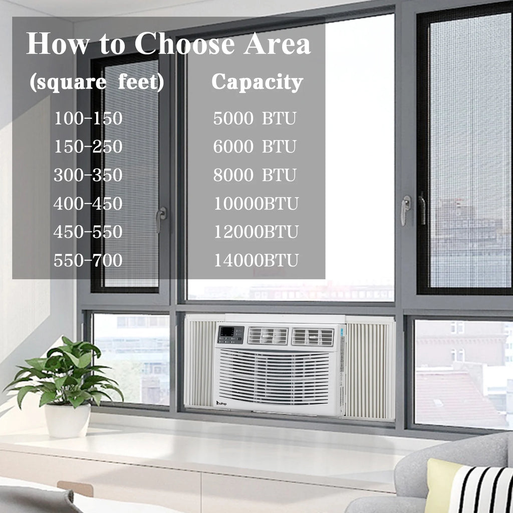 12000BTU 110V Window-Mounted Air Conditioner with Remote Control D969249