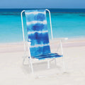 Blue High Back Reclining Backpack Beach Chair L54056