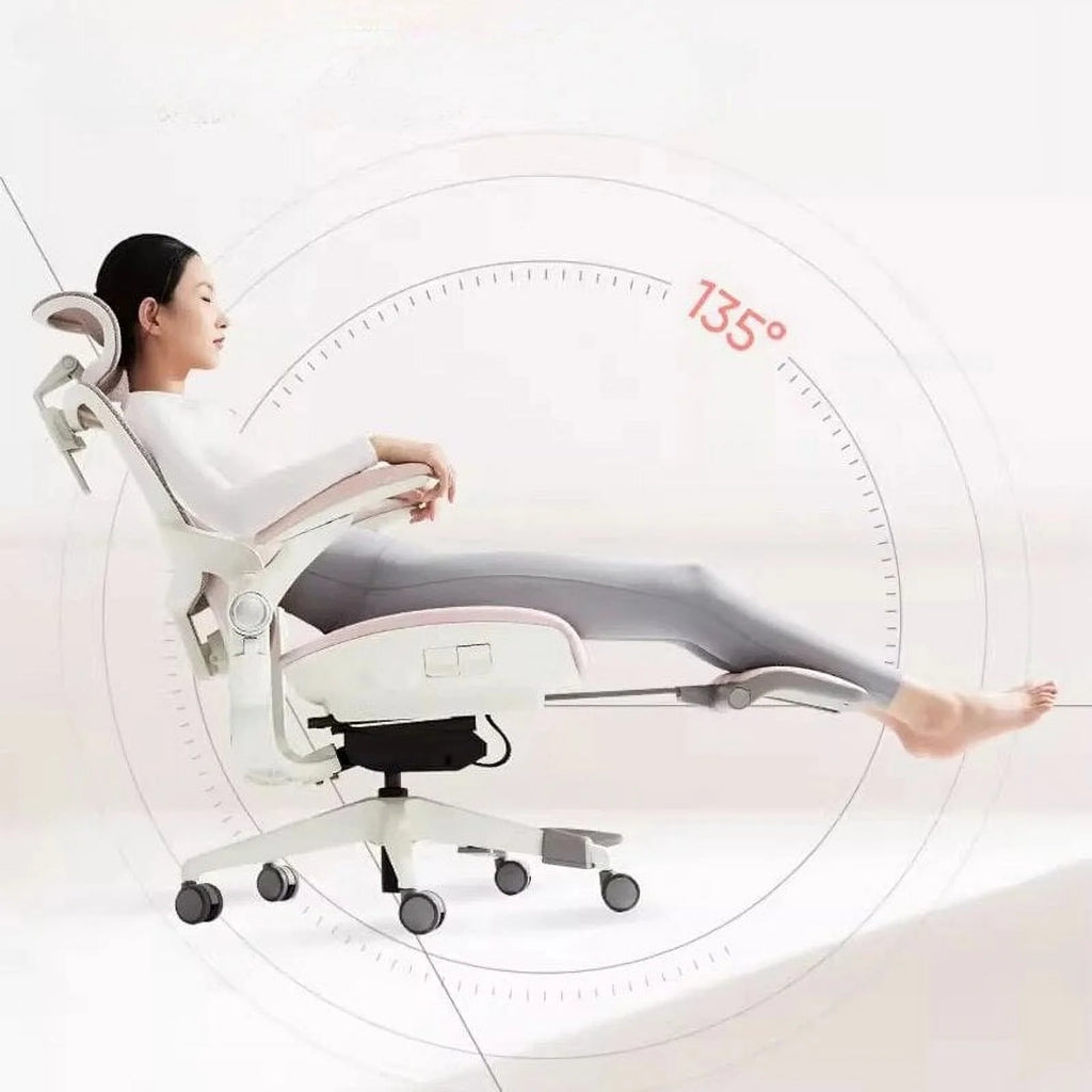 White Rocking Office Chair with Cushion F98413