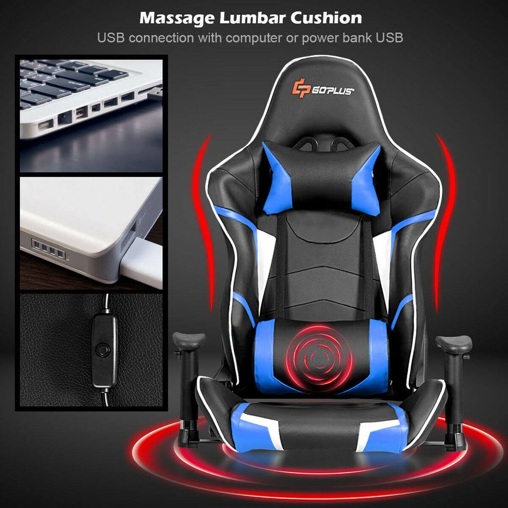 Blue Gaming Reclining Racing Chair M450