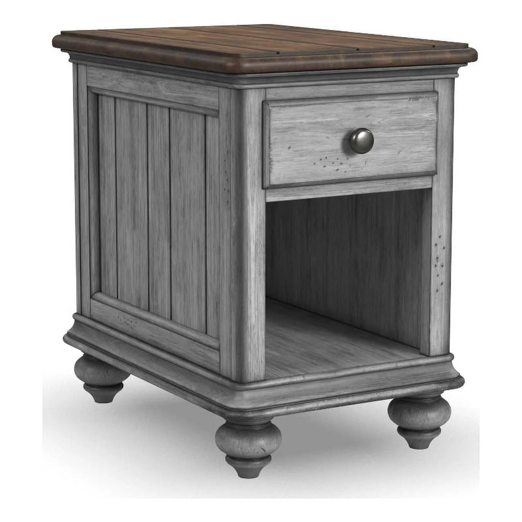 Brown Wood Chairside Table T5849