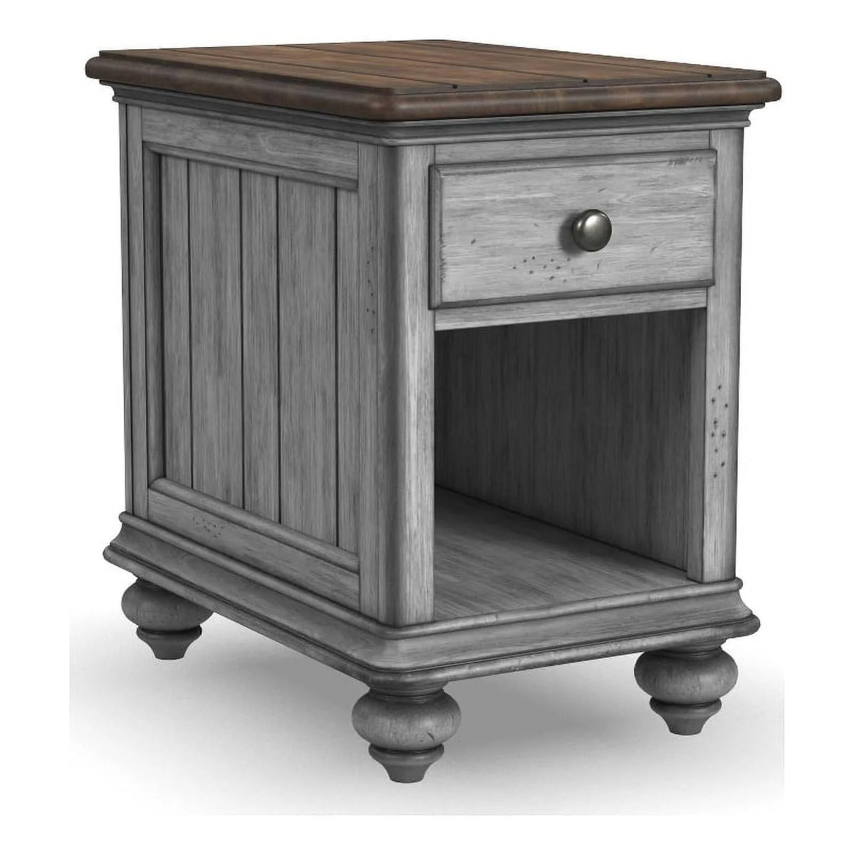 Brown Wood Chairside Table T5849