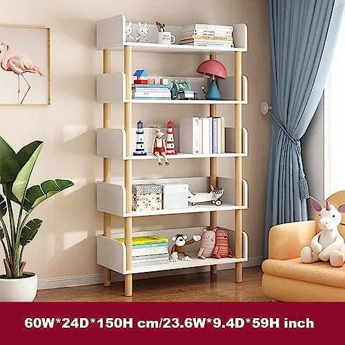 Wood 5 Tier Bookshelf W26327