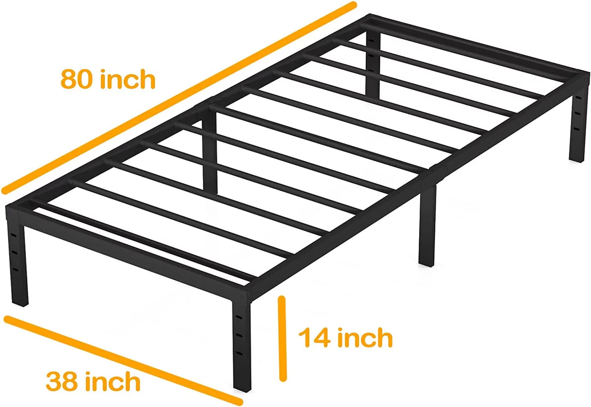 14 inches Twin XL Metal Bed Frame L84599