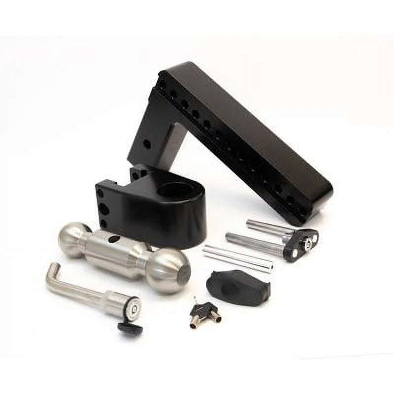 10 in. Drop Cerakoted Trailer Hitch with Stainless Steel Tow Balls for 2 in. Receiver S9878