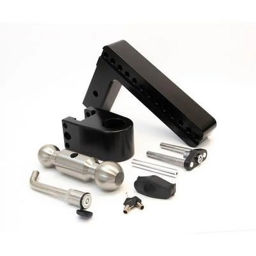 10 in. Drop Cerakoted Trailer Hitch with Stainless Steel Tow Balls for 2 in. Receiver S9878