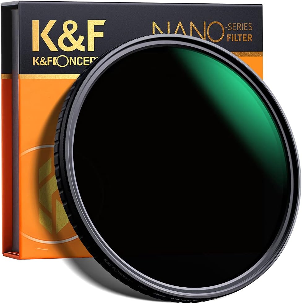 62mm Variable ND Filter ND8-ND128 (3-7 Stop) VND Filter Pack of 2 V11937