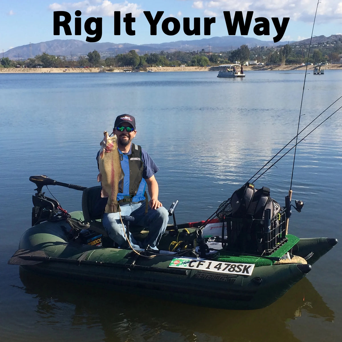 Inflatable Pontoon Fishing Boat R695321