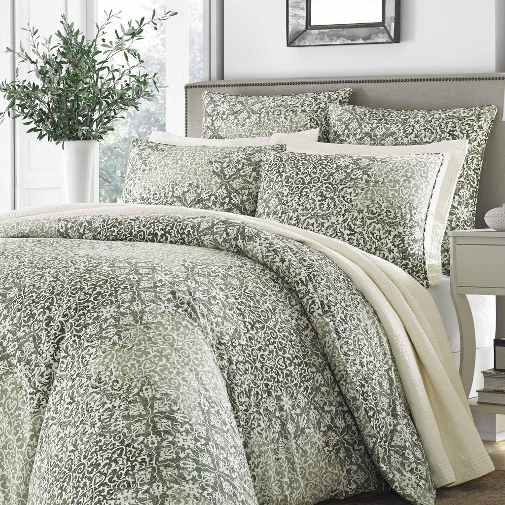 Green King Duvet Cover Set W8082