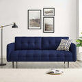 Royal Blue Tufted Fabric Sofa K979