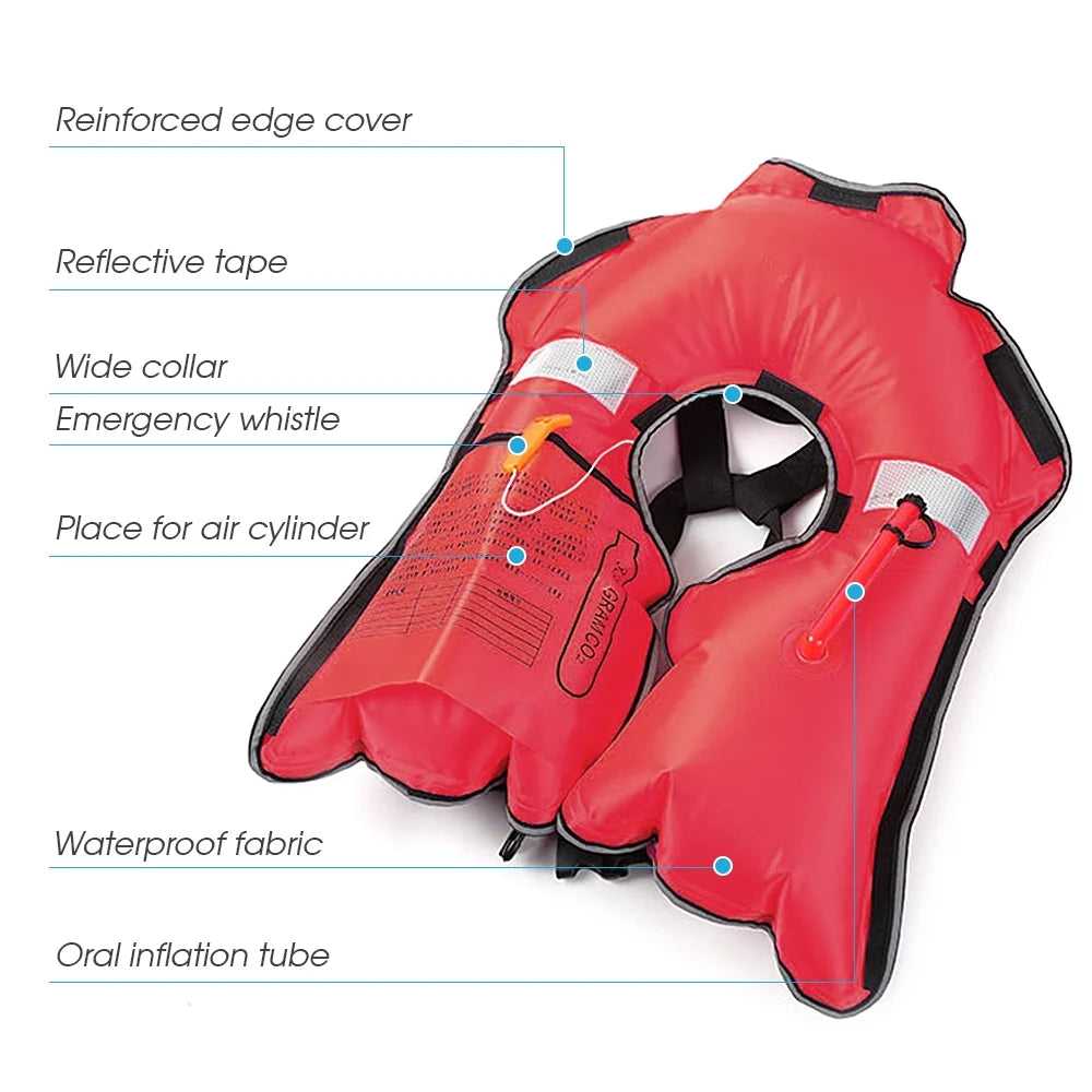 Adult Safety Float Suit for Water Sports Survival Jacket H22533