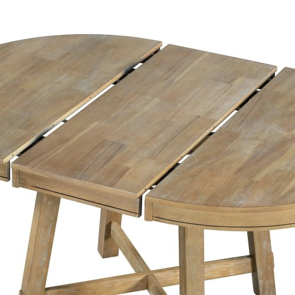 Extendable Round Dining Table with 16" Leaf Z90165