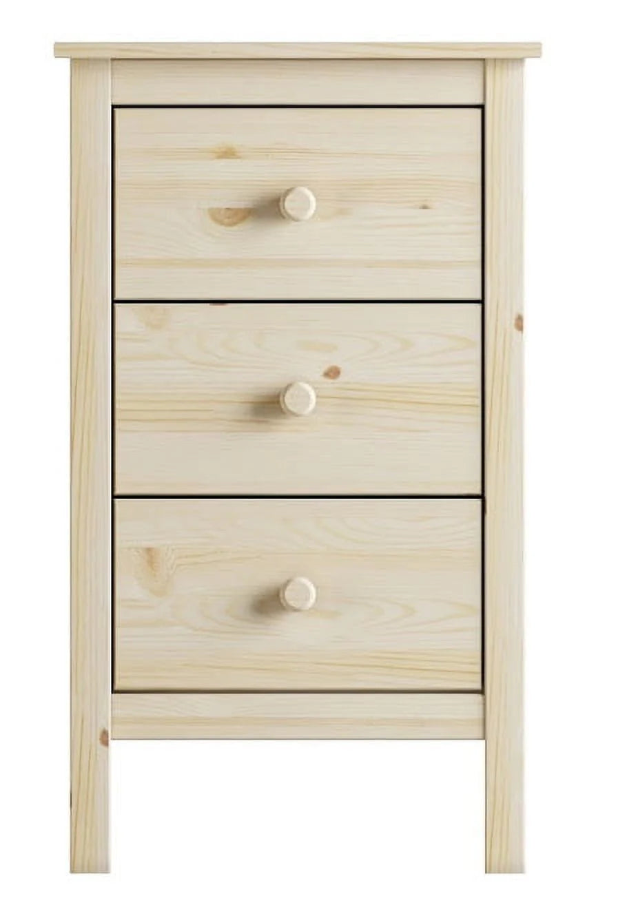 White 3 Drawer Extra Tall Nightstand F67556