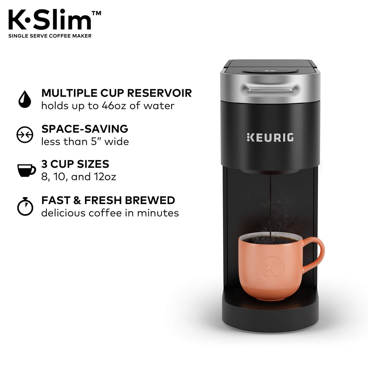 Single Serve Coffee Maker with 40 K-Cup Pods T230312