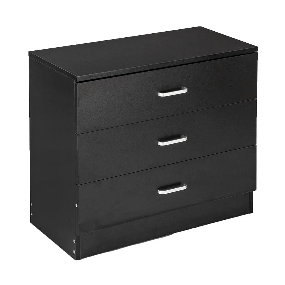 Wooden 3 Drawer Nightstand E761
