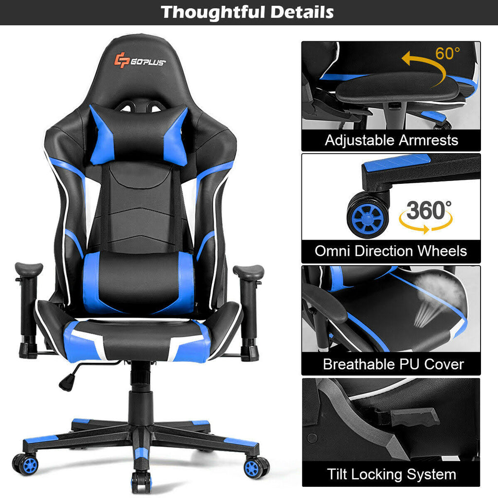 Blue Gaming Reclining Racing Chair M450
