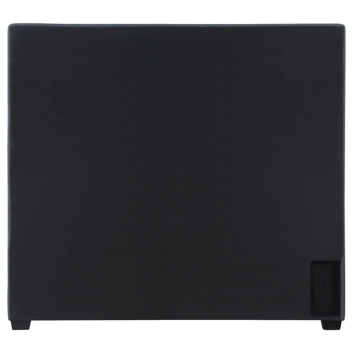 Upholstered Bed with Nailhead Trim Charcoal E6229
