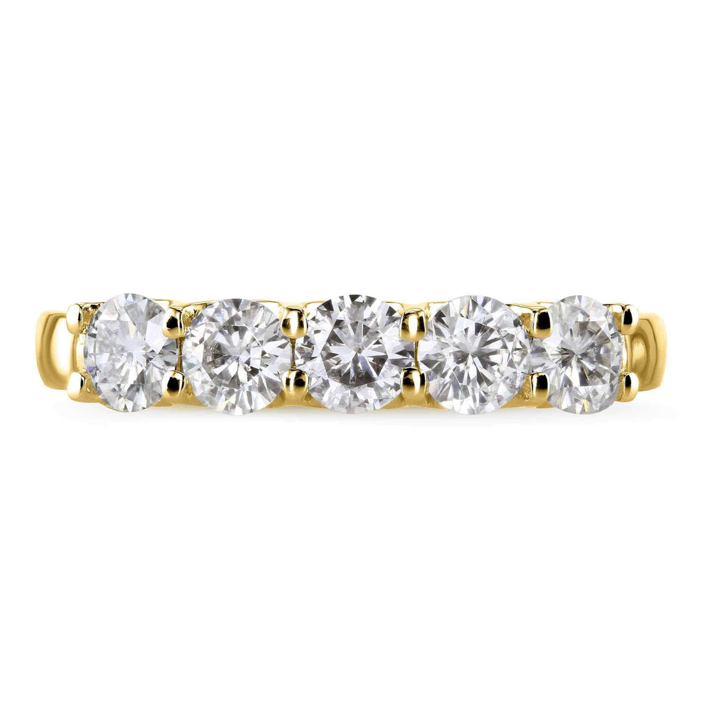 14K Yellow Gold Moissanite Bridal Wedding Band L768465
