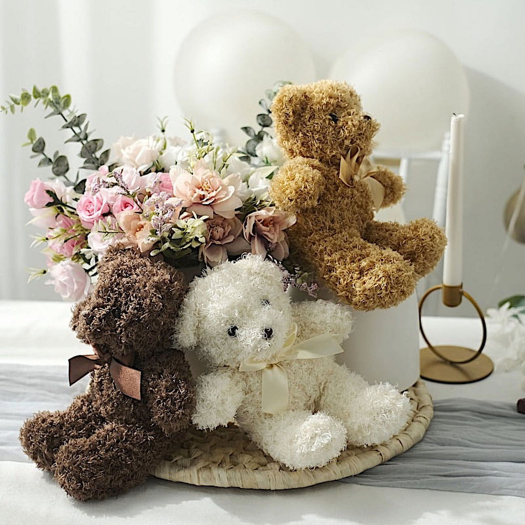 3 Assorted 7" Teddy Bears Plush Stuffed Toys R387507