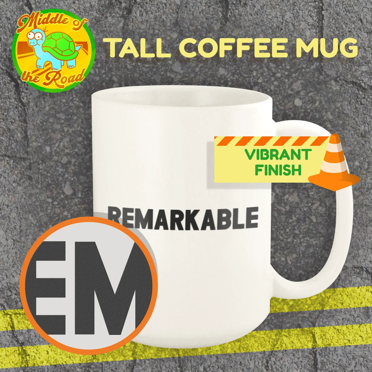 White Ceramic 15oz Mug Y905