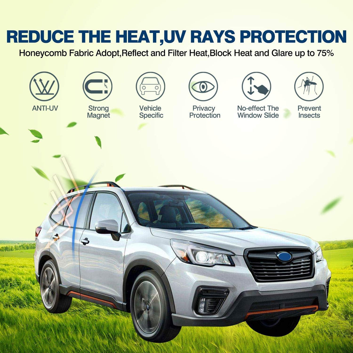 Custom Fit Folding Side Window Sunshade 6 PCS F6154