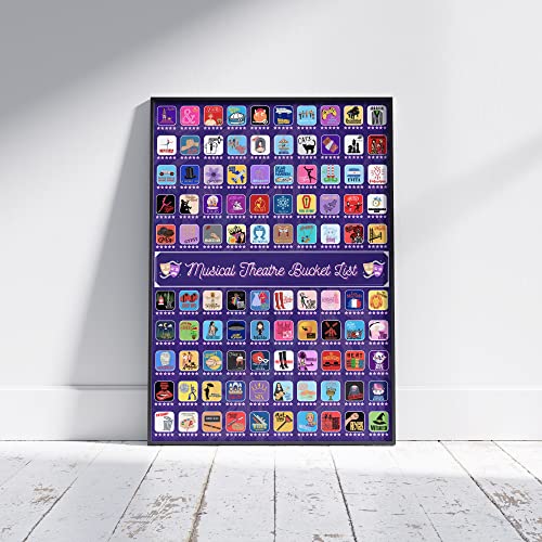 Musical Theater Scratch Off Poster 23"x17" G322