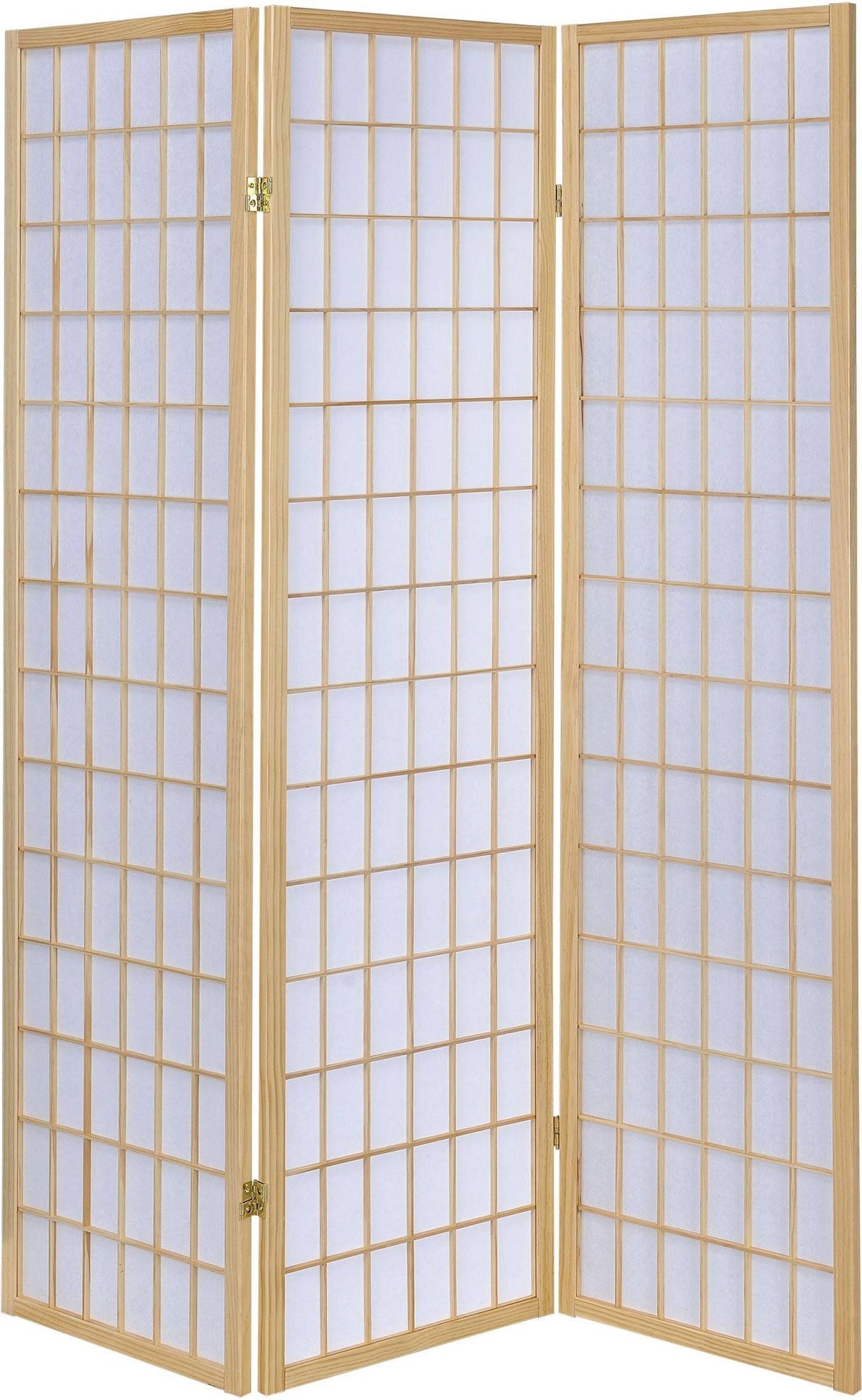 Natural 3 Panel Room Divider Folding Screen L6794