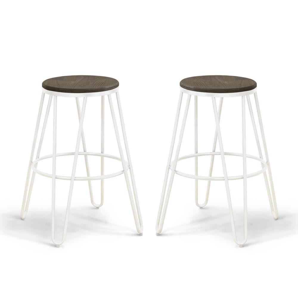 Industrial 26 in. Metal Bar Stool - Set of 2 X142318