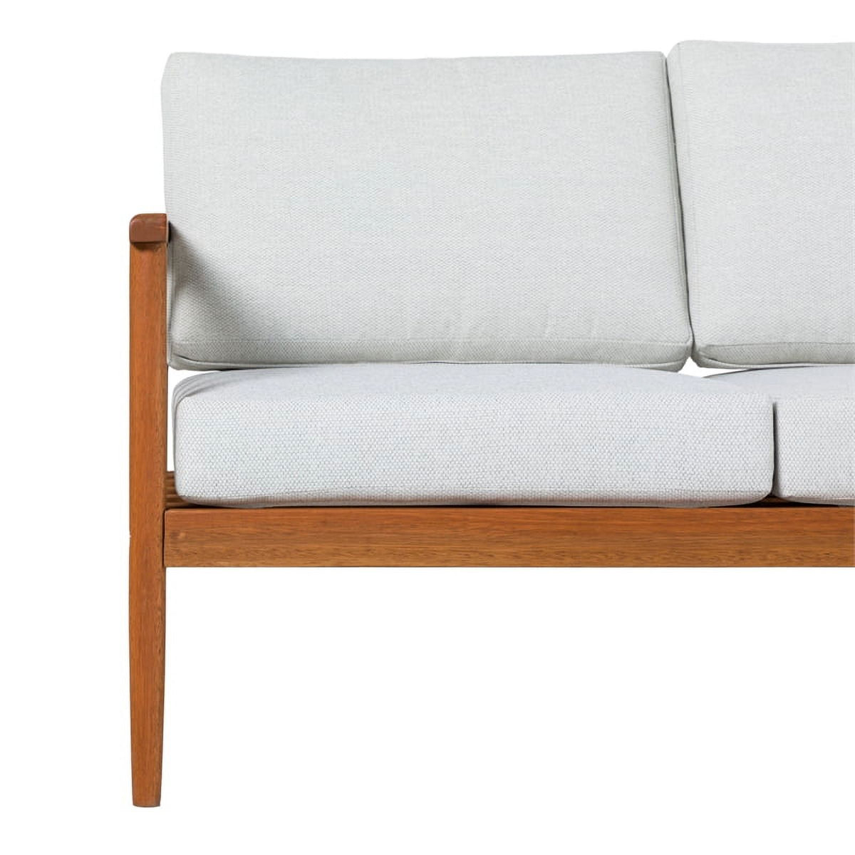 Brown Solid Wood Double Lounge U866