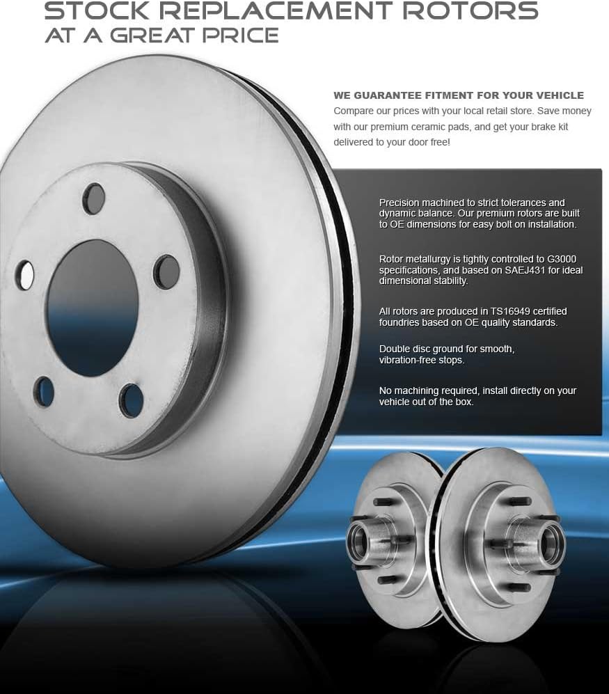 6 Lug Brake Rotors Set Z43320