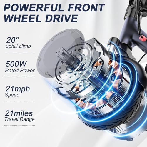 Folding Electric Scooter with Solid Tires and Dual Suspension U642273