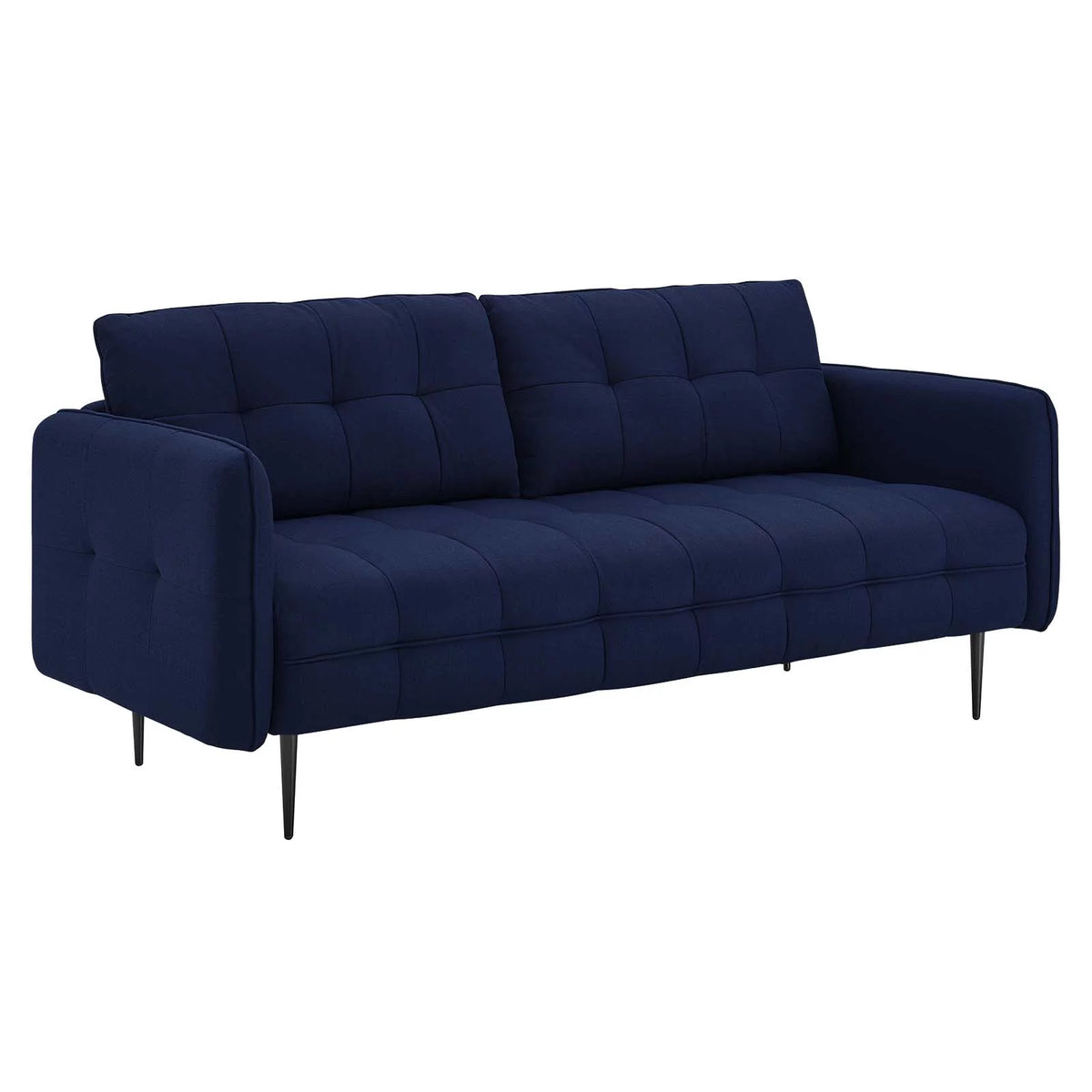 Royal Blue Tufted Fabric Sofa K979