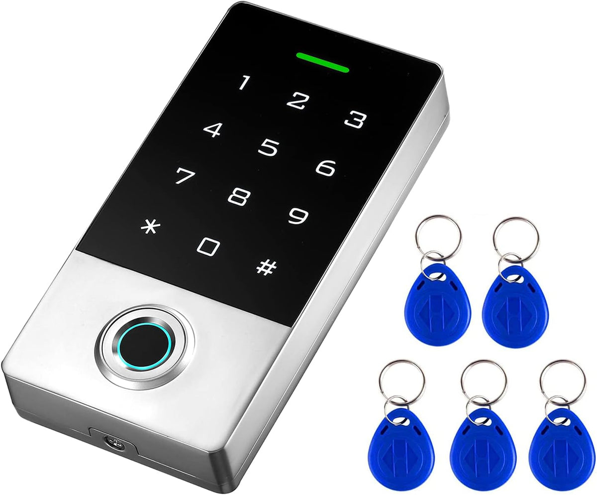Zinc Alloy Metal Fingerprint Keypad Gate Opener Controller E99756