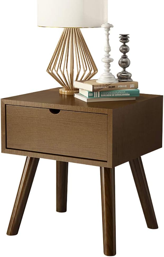 Solid Wood Bedside Table with Drawers Z799