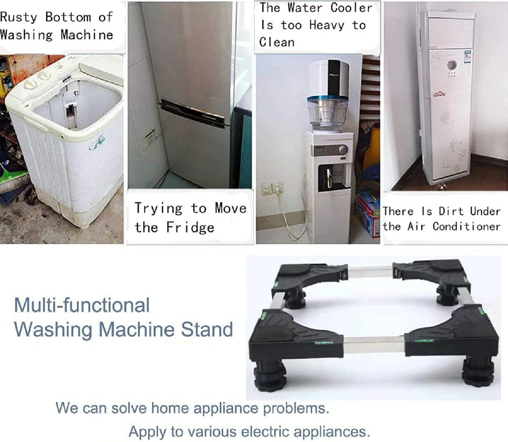 Grey Adjustable Mini Fridge Stand O60801