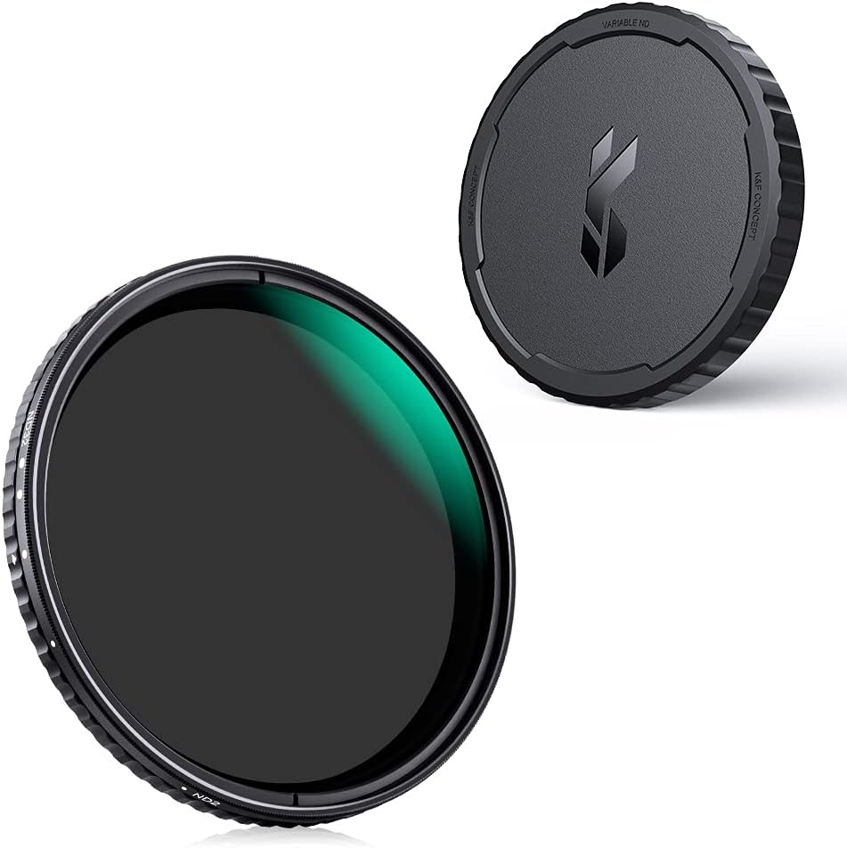 77mm Variable ND Lens Filter Kit (2 Pcs) ND2-ND32 with TPU Filter Cap B689367